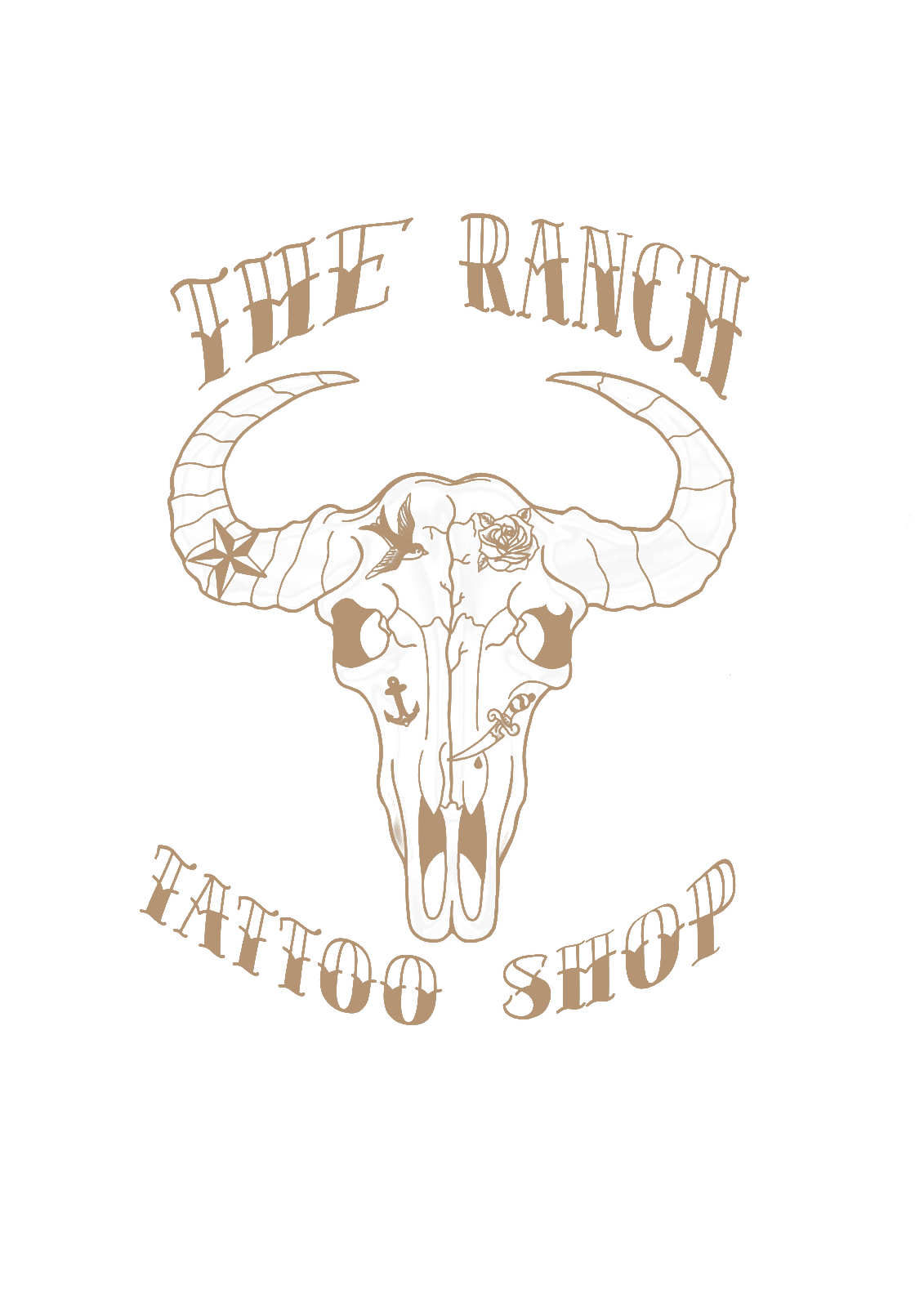 Logo du salon de tatouage Ranch tattoo shop